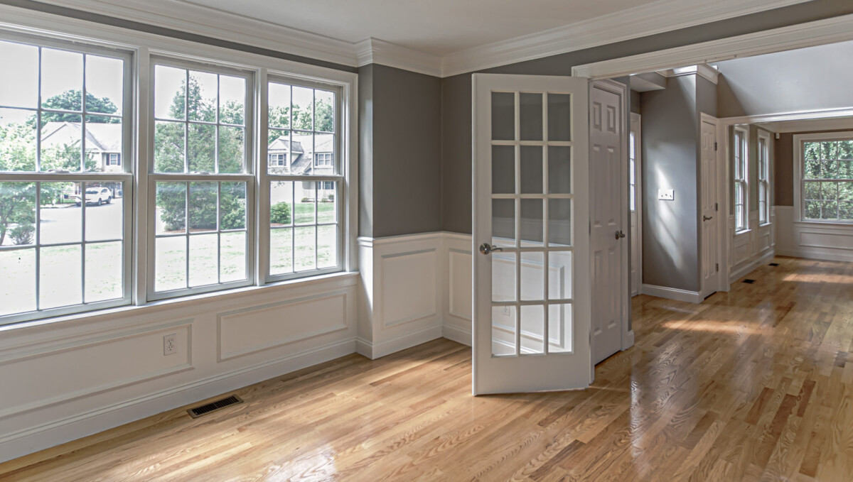 Vacant Home Office Space in a 2-story colonial style home in Newton Centre, MA.