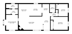 basic 2D floor plan